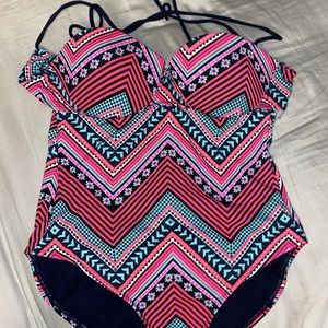 One piece bathing suit as L NWT